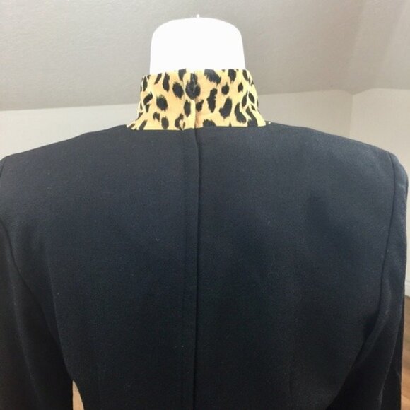 Vintage 90’s Depeche Mode Leopard Black Dress - Picture 8 of 12